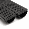 Grelha Furadinha e Suporte Coletor Preto 10 Cm - 1