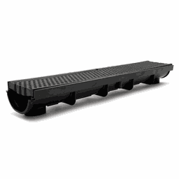 Grelha Furadinha e Suporte Coletor Preto 10 Cm - 5