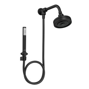 Chuveiro Deca Acqua Plus 1990.blmt.stdkit.n de Parede com Desviador Black Matte