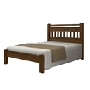 Ver imagem 3 de Cama de Casal Antares de Madeira Maciça Angelim Pedra/tauari Imbuia