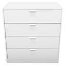 Ver imagem 5 de Cômoda Multiuso 4 Gavetas Sapateira/guarda Roupas 100% Mdf