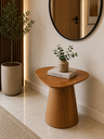 Ver imagem 1 de Mesa Lateral Orgânica Canya 50cm - Freijó