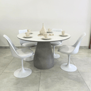 Ver imagem 2 de Mesa de Jantar Cone Balonê Redonda 80 Cm Tampo Granilite Base Granilite Personal Art Design