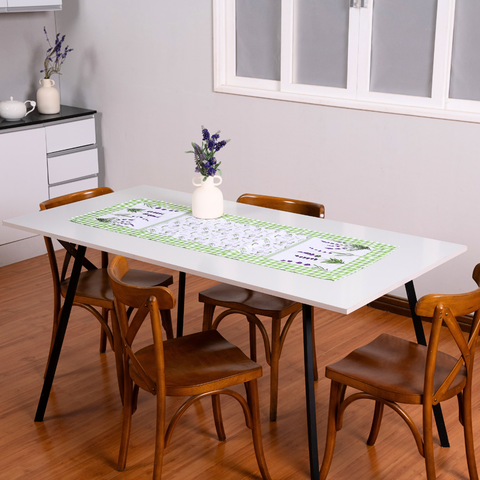Caminho de Mesa Estampado Allegra 1 Peça Lavanda