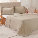 Ver imagem 1 de Kit Colcha Queen Santorini New 240x260cm Linho