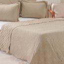 Ver imagem 4 de Kit Colcha Queen Santorini New 240x260cm Linho