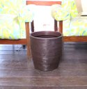 Ver imagem 2 de Vaso Planta 30x30 Oval Moderno Polietileno - MARROM CAFE 003