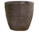 Ver imagem 1 de Vaso Planta 30x30 Oval Moderno Polietileno - MARROM CAFE 003
