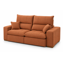 Ver imagem 1 de Sofá Thor Retrátil e Reclinável com Molas Ensacadas e Pillow Top de 18cm:Boucle Terracota/1,90