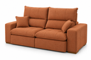Ver imagem 1 de Sofá Thor Retrátil e Reclinável com Molas Ensacadas e Pillow Top de 18cm:Boucle Terracota/1,90
