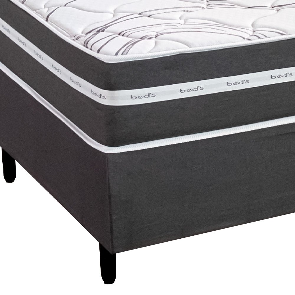 Cama Box Casal Aiam Tulipa Premium Molas Ensacadas 138x64cm