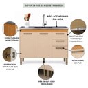Ver imagem 4 de Balcão Cozinha para Pia 120cm sem Tampo 2 Portas 3 Gavetas