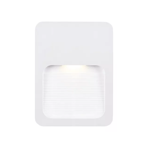 Balizador de Parede Sobrepor Branco 2w 3000k 75lm 120x90x12mm Biv Cristallux