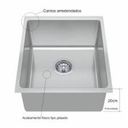 Ver imagem 3 de Cuba de Inox Acetinado Premium 30x44x20 - 30530 Ghelplus