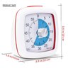 Secura Timer Visual de 60 Minutos para Estudo e Gestão de Tempo (azul e Branco) - 8