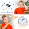 Secura Timer Visual de 60 Minutos para Estudo e Gestão de Tempo (azul e Branco) - 4