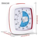 Ver mais imagens de Secura Timer Visual de 60 Minutos para Estudo e Gestão de Tempo (azul e Branco)