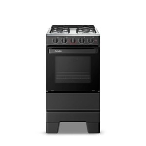 Fogão Esmaltec 4 Bocas Ideal Pop Mesa de Aço Inox Preto F4isp