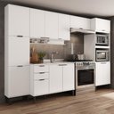 Ver imagem 1 de Armário de Cozinha Completa C Balcão Miami Pulse Carraro Branco