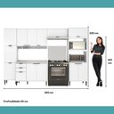 Ver imagem 3 de Armário de Cozinha Completa C Balcão Miami Pulse Carraro Branco