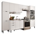 Ver imagem 2 de Armário de Cozinha Completa C Balcão Miami Pulse Carraro Branco