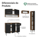 Ver imagem 6 de Armário de Cozinha Completa 197 Cm Emilly Madesa 01