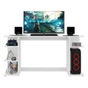 Ver imagem 6 de Mesa Gamer Escrivaninha Guilda Multimóveis Branca