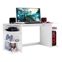 Ver imagem 3 de Mesa Gamer Escrivaninha Guilda Multimóveis Branca