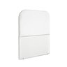 Cabeceira Estofada Solteiro Alana 90cm Suede Branco - 2