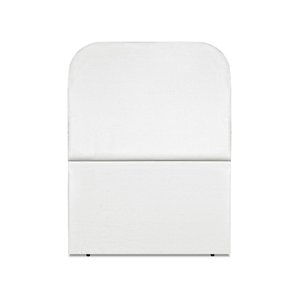 Cabeceira Estofada Solteiro Alana 90cm Suede Branco