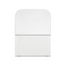 Cabeceira Estofada Solteiro Alana 90cm Suede Branco - 1