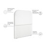 Cabeceira Estofada Solteiro Alana 90cm Suede Branco - 4