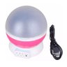 Luminária Projetor Abajur Estrelas Galáxia Universo Divertido Céu Rosa Presente para Namorados - 6
