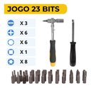 Ver imagem 4 de Chave de Impacto Parafusadeira Furadeira Orot + Jogo Catraca 48pçs