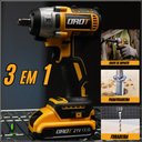 Ver imagem 3 de Chave de Impacto Parafusadeira Furadeira Orot + Jogo Catraca 48pçs
