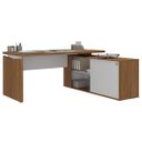 Ver imagem 5 de Mesa Escritório em L Gerência 170cm Corp A06 Freijó/branco - Mpozenato