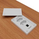 Ver imagem 7 de Mesa Escritório em L Gerência 170cm Corp A06 Freijó/branco - Mpozenato