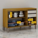 Ver imagem 5 de Balcão de Cozinha Nala 3 Portas 2 Gavetas Mobilihouse
