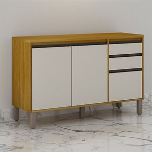 Balcão de Cozinha Nala 3 Portas 2 Gavetas Mobilihouse