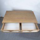 Ver imagem 7 de Penteadeira Retrô 100cm C/ Tela Sustentável Couro Pé Madeira:olmo