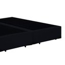 Ver imagem 2 de Cama Box Casal Blindado Bipartido Extremo Reforçado Xerife Móveis Suede Preto 40x138x188