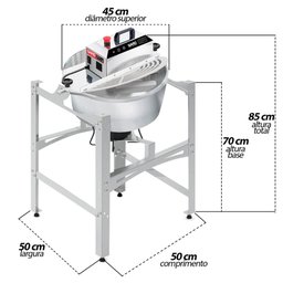 Panela Misturela Cozedeira 21l com Fogareiro a Gás para Doces e Salgados Bivolt Saro - 3