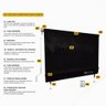 Toldo Cortina Marrom sem Visor - Kit Completo - 1m2 - 3