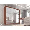 Guarda Roupa com Espelho 3 Portas de Correr Flex com 3 Espelhos Panamá- Cinamomo - 1