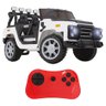 Jipe Infantil Carro Elétrico Jeep Off Road 12v Bang Toys com 2 Motores e Controle Remoto Branco - 4