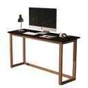 Ver imagem 2 de Mesa de Estudo 120cm Preto para Quarto Pequeno Pés Madeira