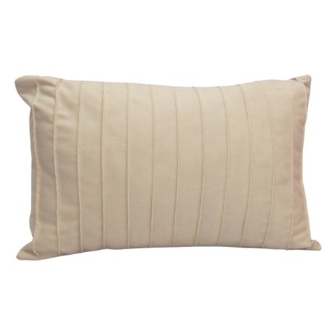 CAPA DE ALMOFADA RETANGULAR DRAPEADA CREME Almofadas Estilo