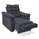 Ver imagem 2 de Poltrona do Papai Confortável Reclinável e Retrátil:cinza