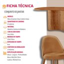 Ver imagem 7 de Mesa de Jantar Suiça 220cm Madeira Tampo Laminado Orgânico com 8 Cadeiras Suiça