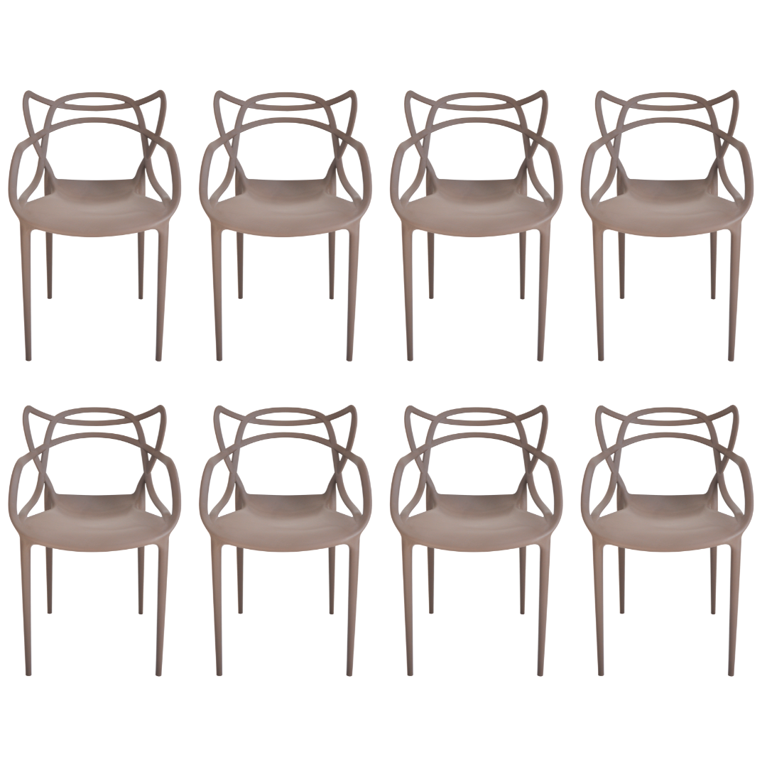 Cadeira Allegra Fendi Top Chairs - kit com 8